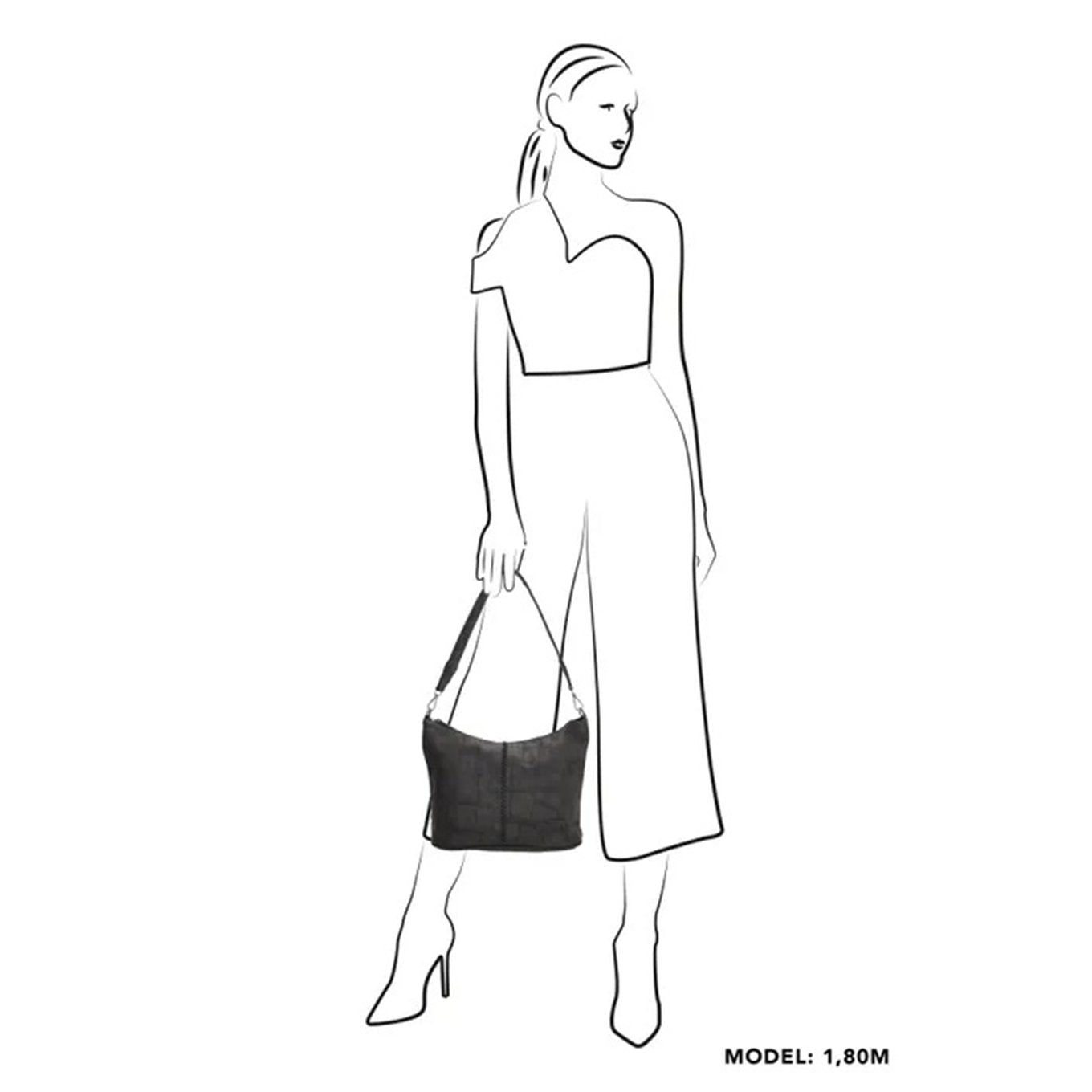 Zebra Trends Mirjam Pouch black