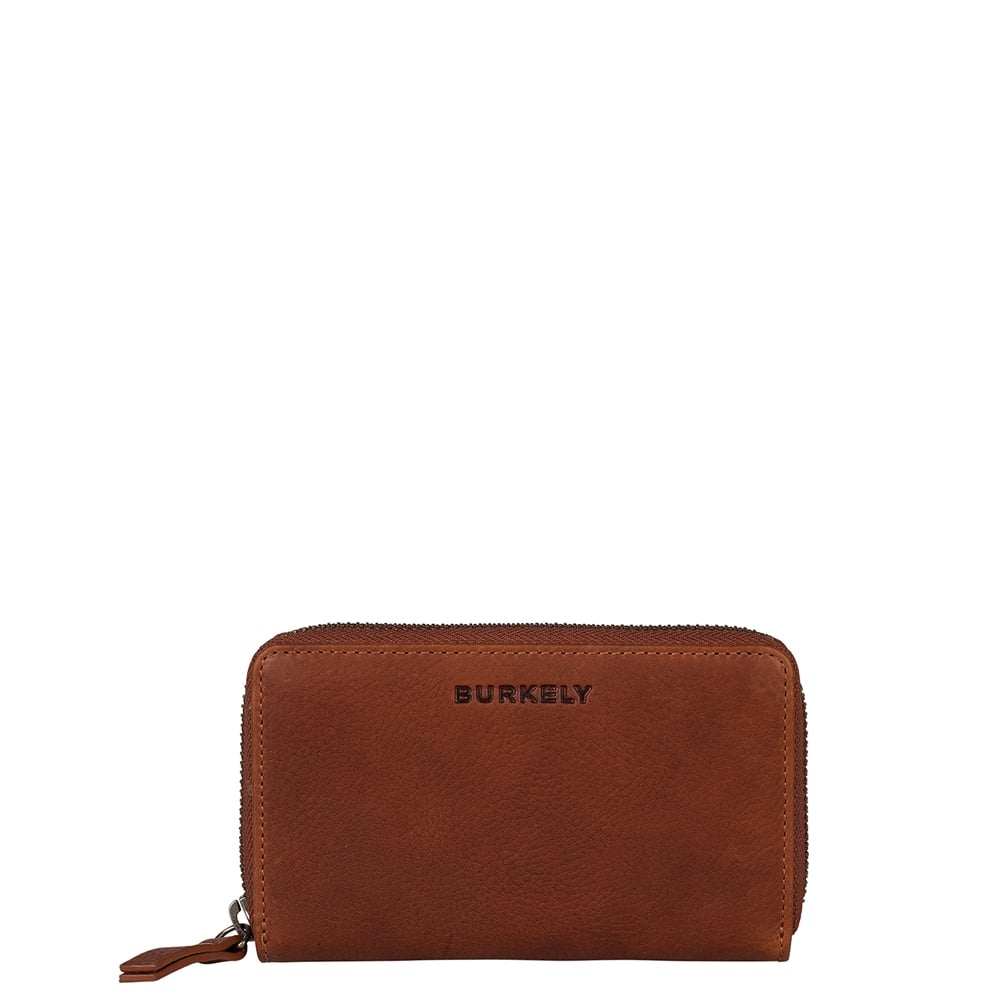 Burkely Antique Avery Wallet M Back Zipper cognac