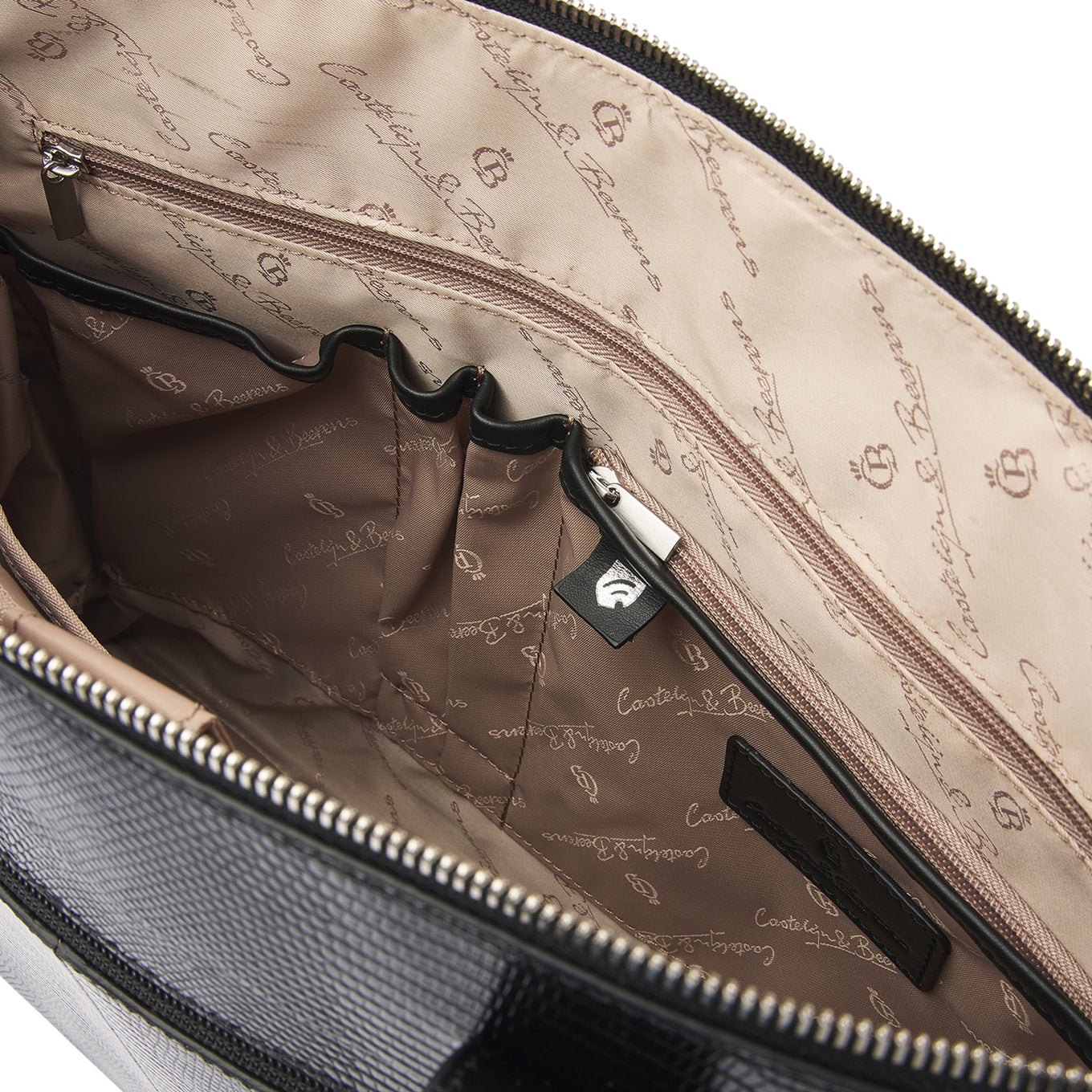 Castelijn & Beerens Donna Vera Schoudertas 15.6" RFID zwart