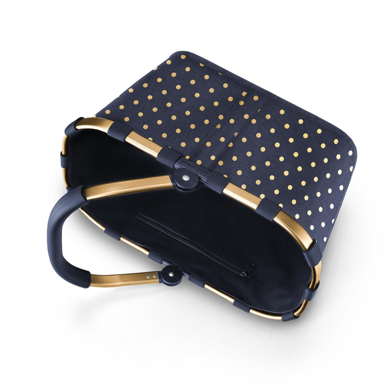 Reisenthel Shopping Carrybag frame metallic dots blue