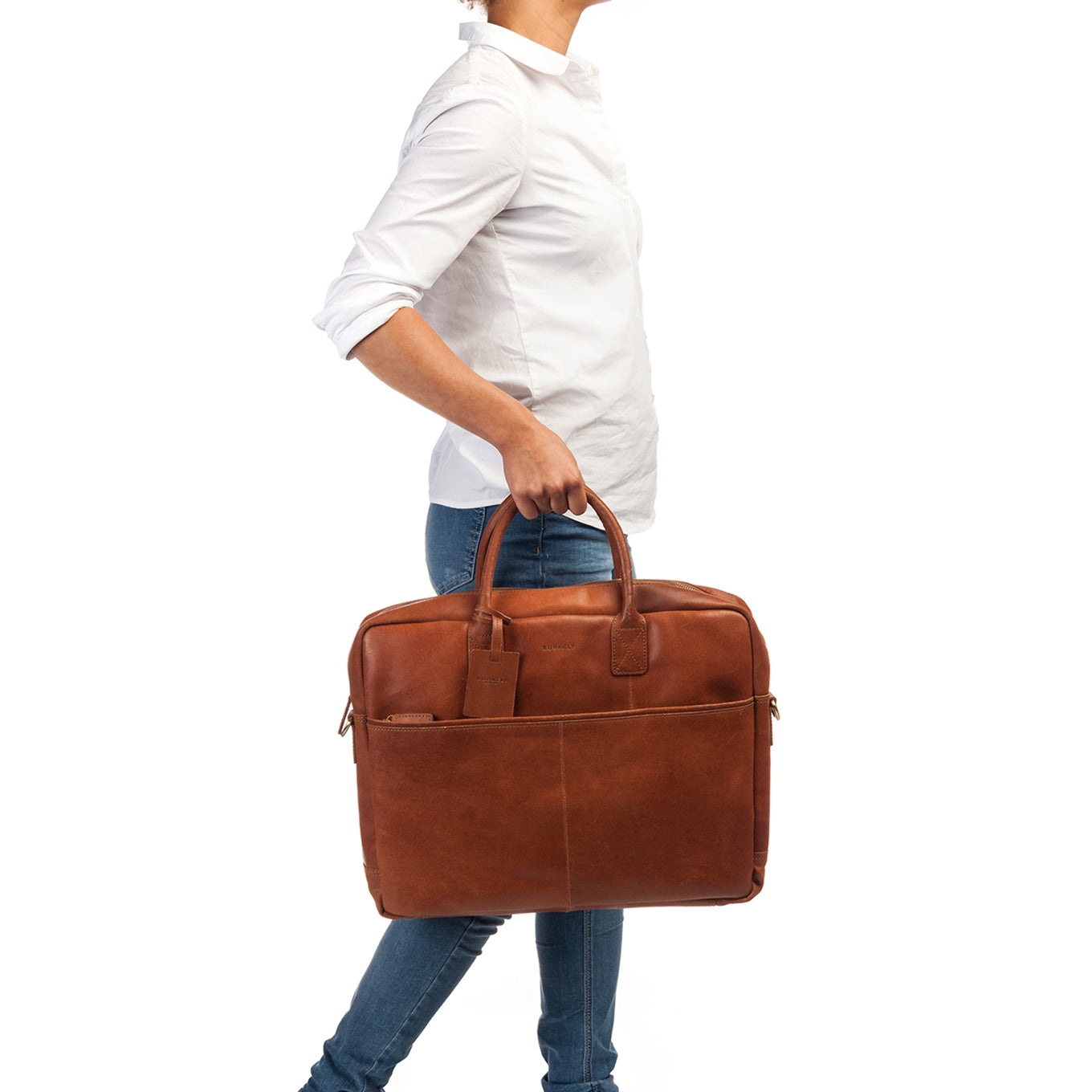 Burkely Vintage Max Worker 17.3" cognac