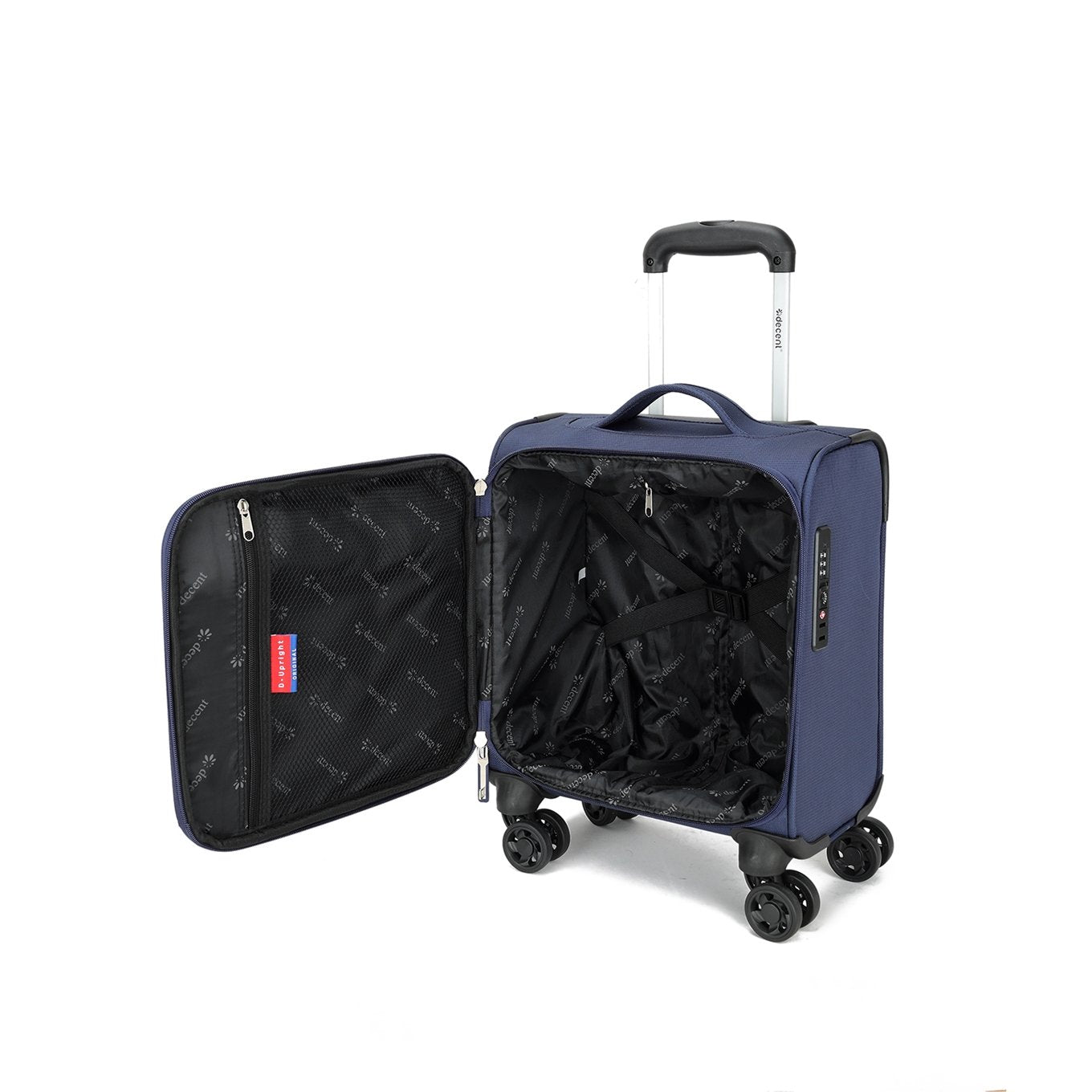 Decent D-Upright Underseater Trolley 42cm dark blue Soft suitcase
