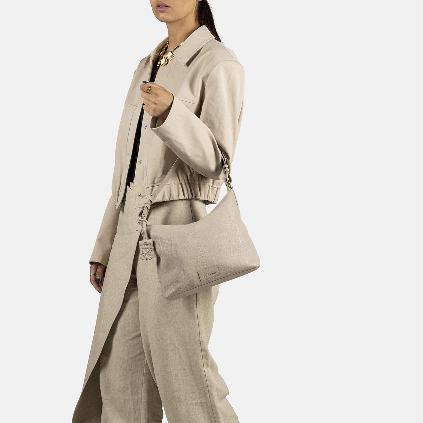 Burkely Soft Skylar Shoulderbag graue Damentasche