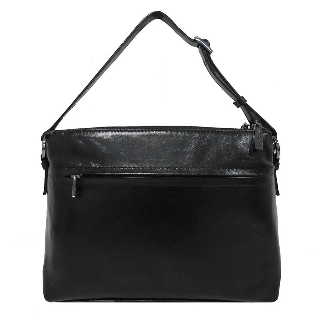 Claudio Ferrici Pelle Vecchia Shoulder Bag black