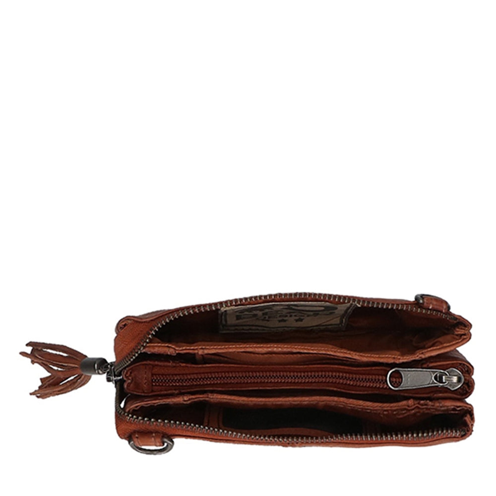 Bear Design Callisto Pelle Alessia Clutch cognac