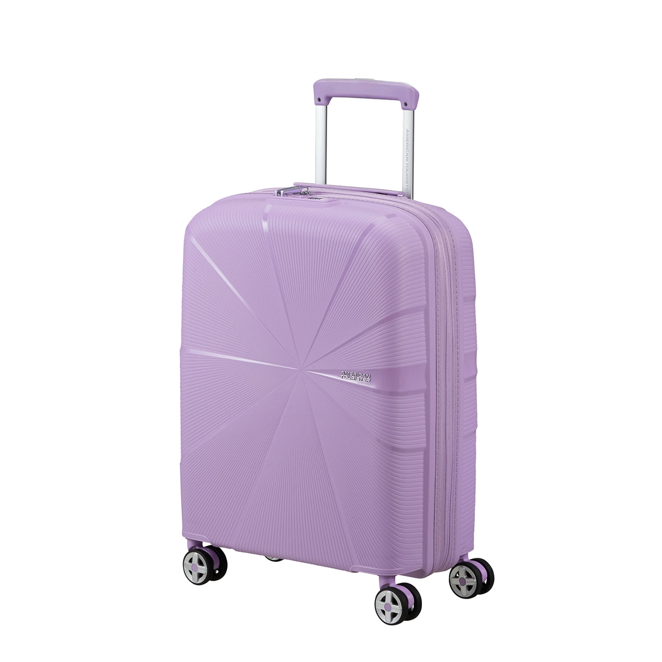 American Tourister Starvibe Spinner 55 EXP digitales Lavendel-Hartschalenetui