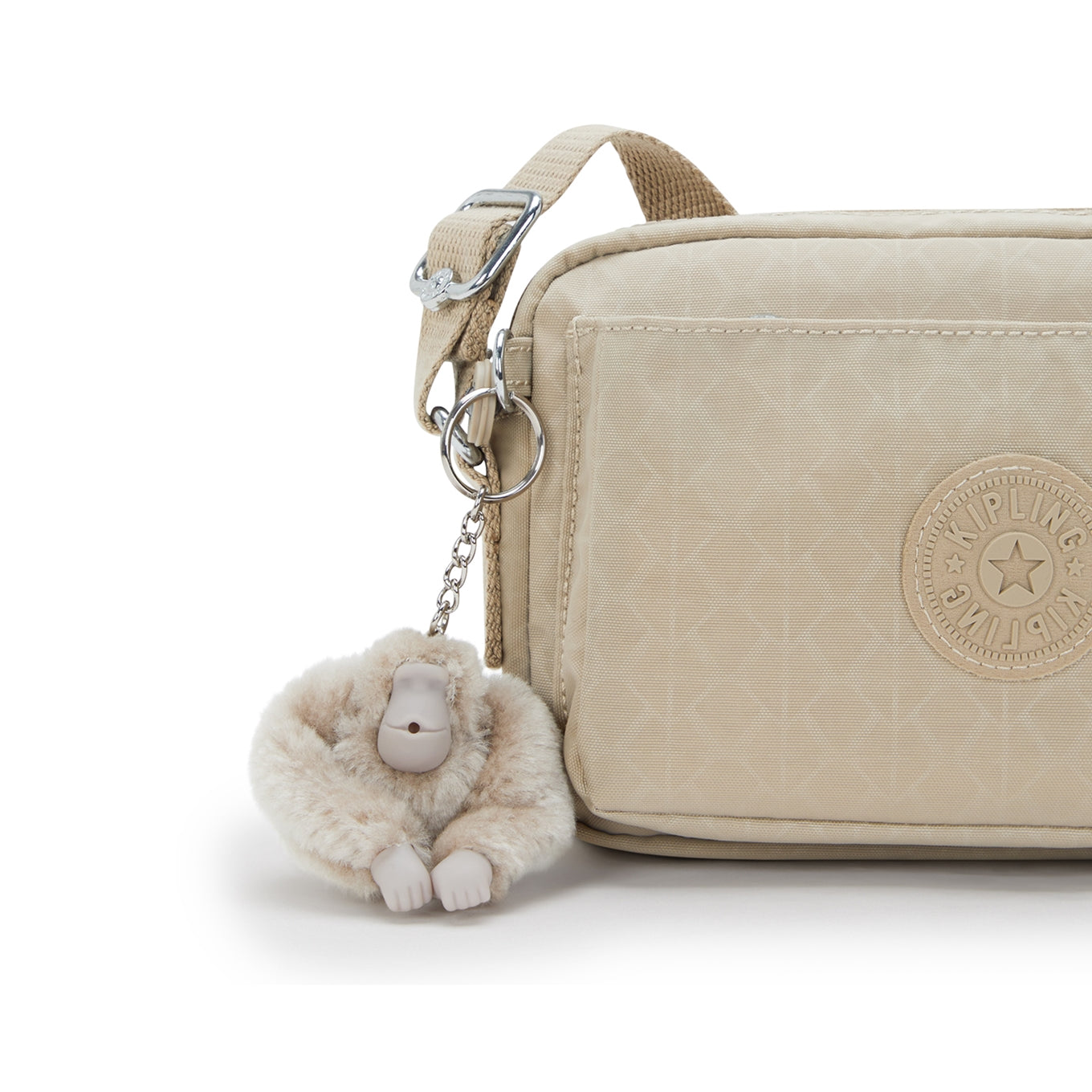 Kipling Abanu sign beige emb Women's bag