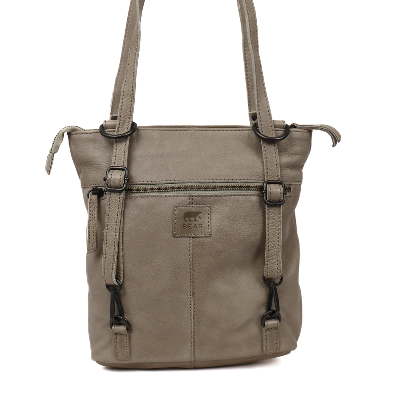 Bear Design Sandy Shoulder / Backpack silver mink