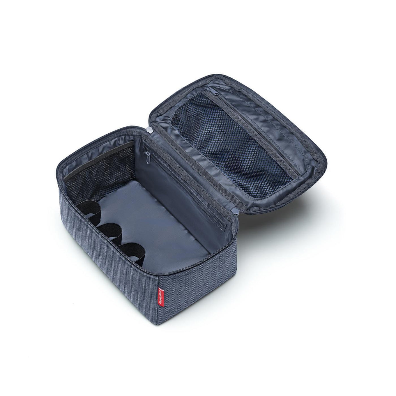 Reisenthel Travelling Beauty Case Fischgrätmuster dunkelblau