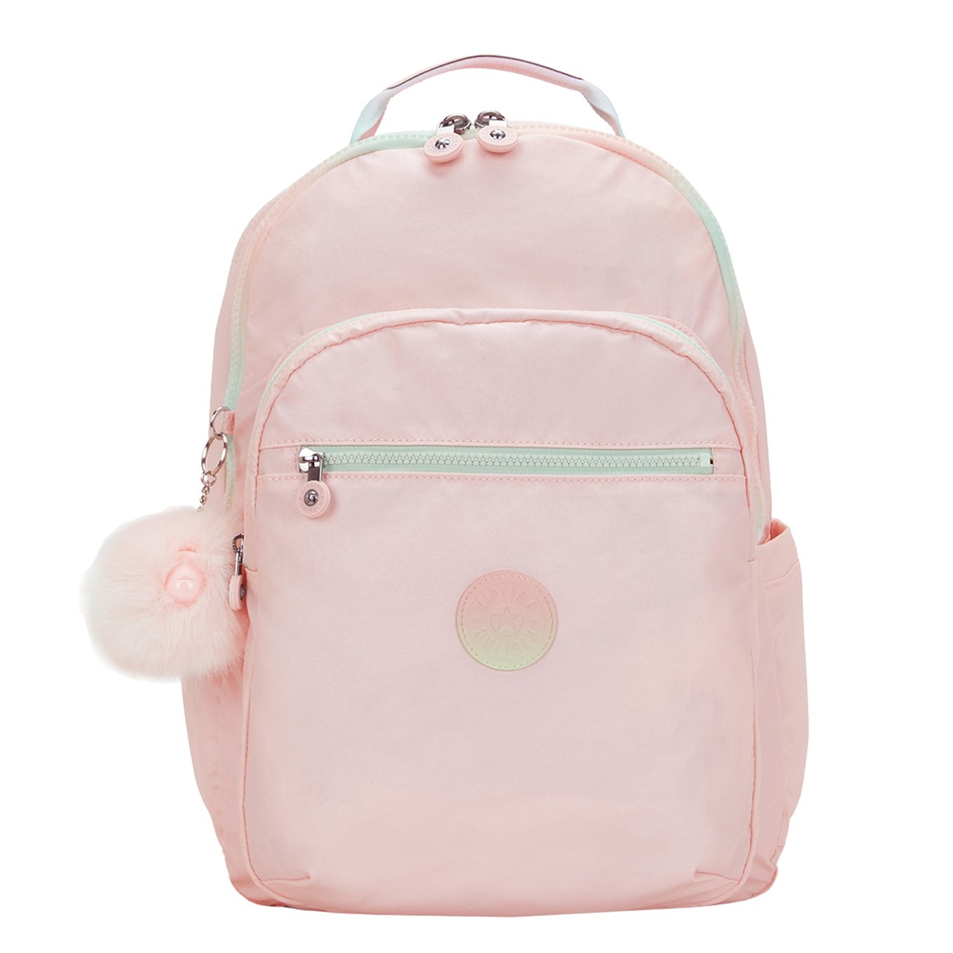 Kipling Seoul College Rucksack in errötendem Metallic-Look