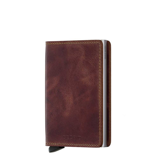 Secrid Slimwallet Wallet Vintage braune Damenbrieftasche