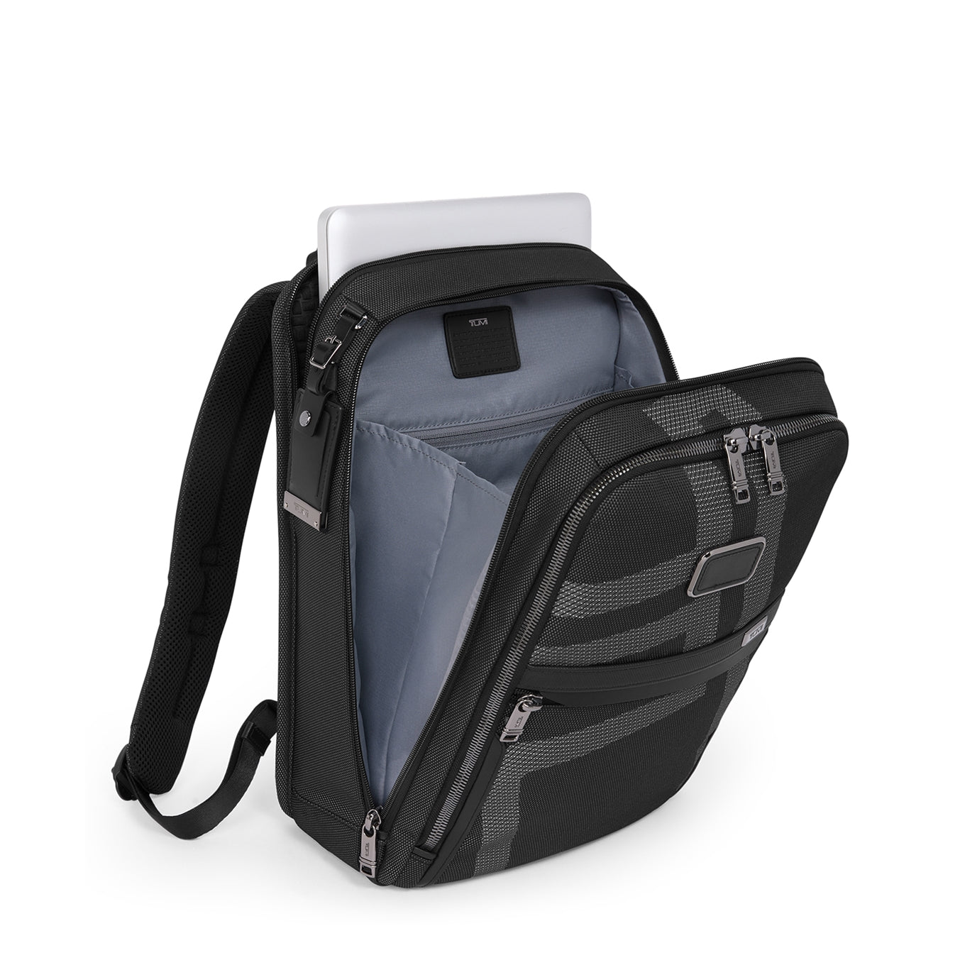 TUMI Alpha Slim Backpack reflective TUMI jacquard