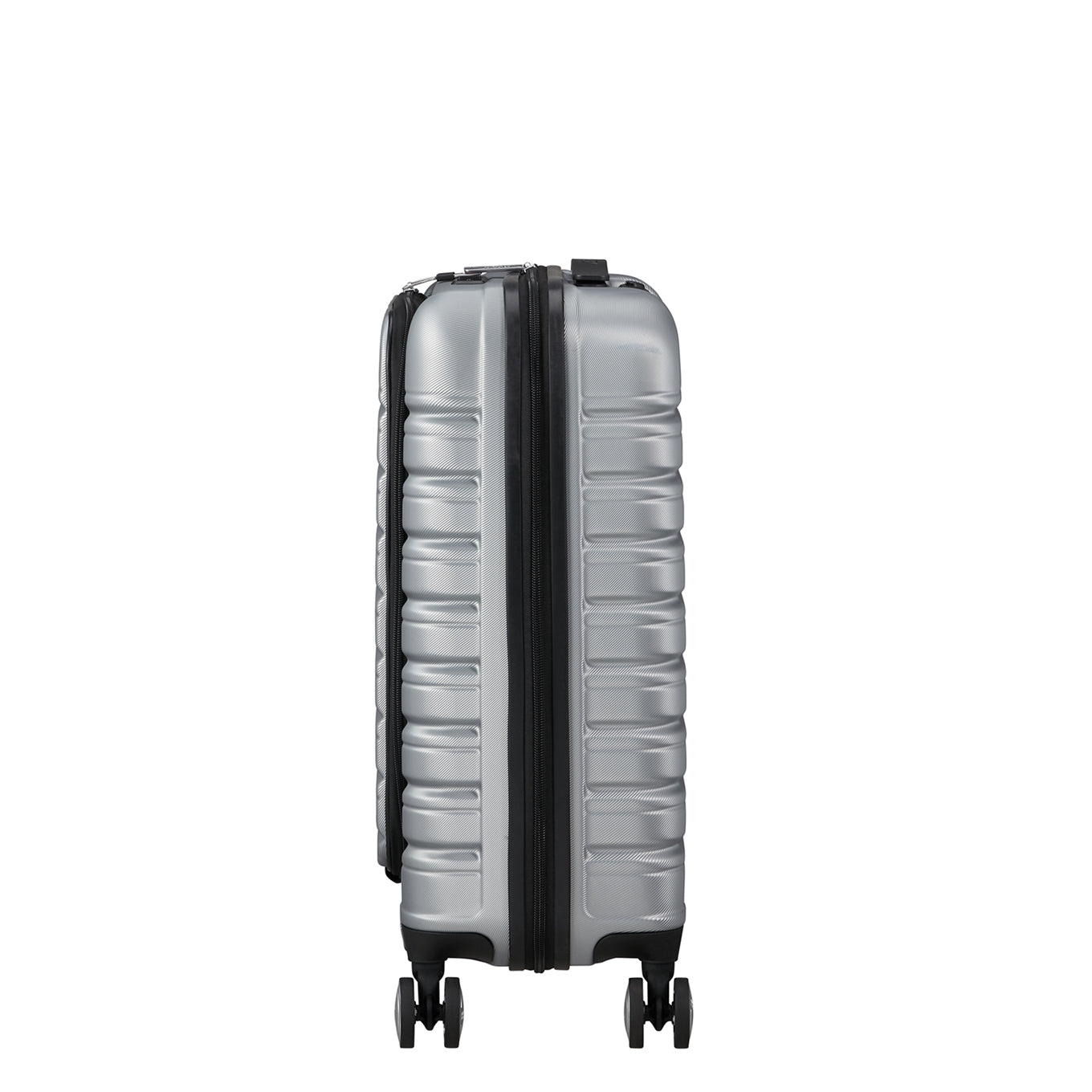 American Tourister Flashline Spin. 55/20 Frontloader Cabin Trolley sky silver