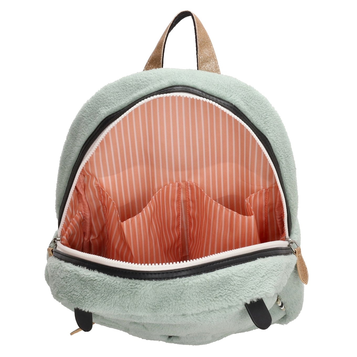 Zebra Trends Girls Rugzak Teddy Cat mint