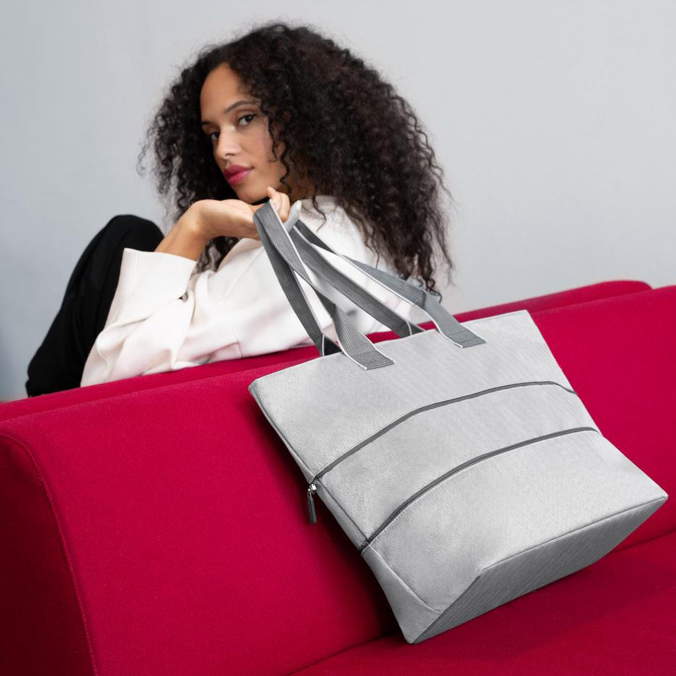Reisenthel Shopping Shopper e1 herringbone gray