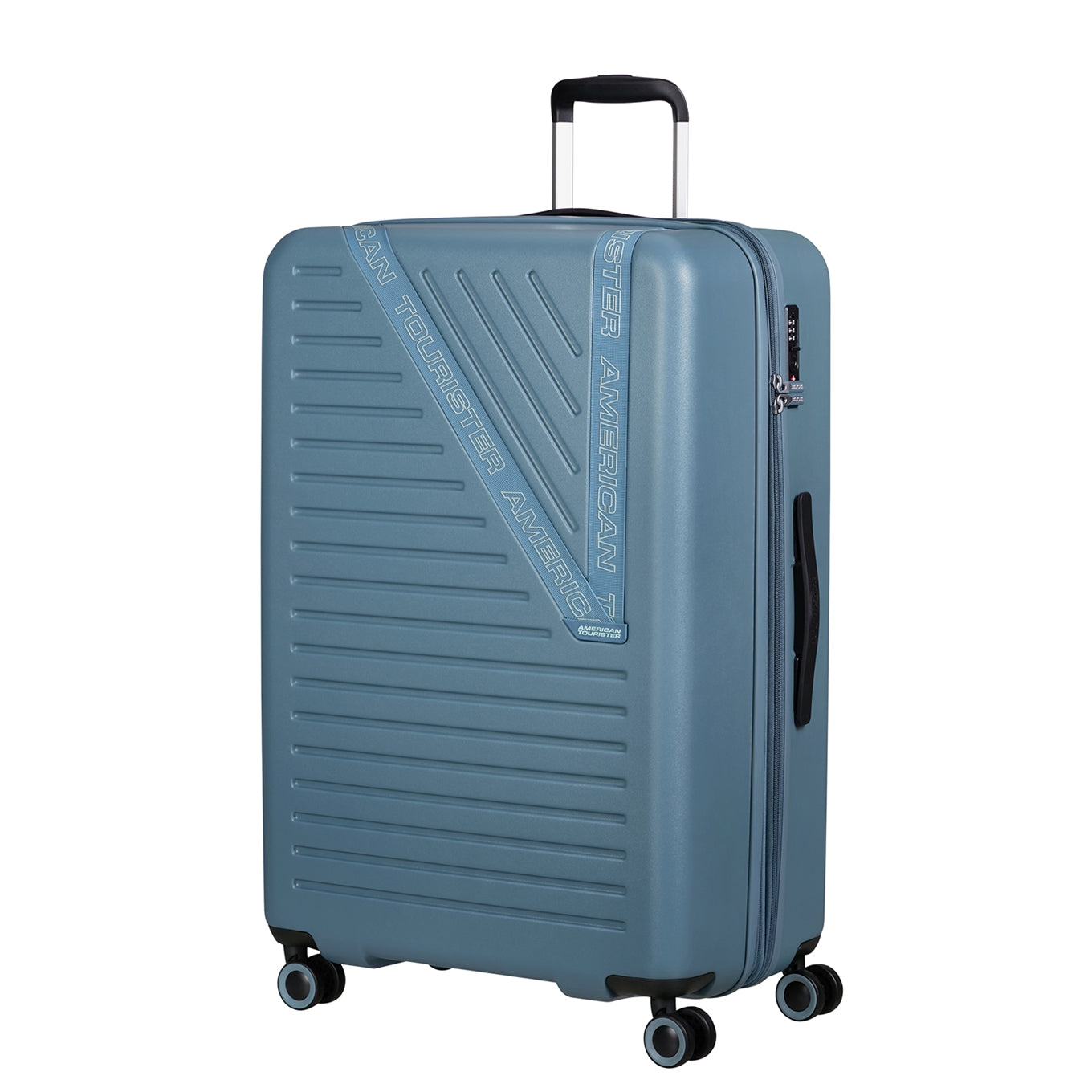 American Tourister Dynabelt Spinner 77/28 Exp TSA rainstorm blue