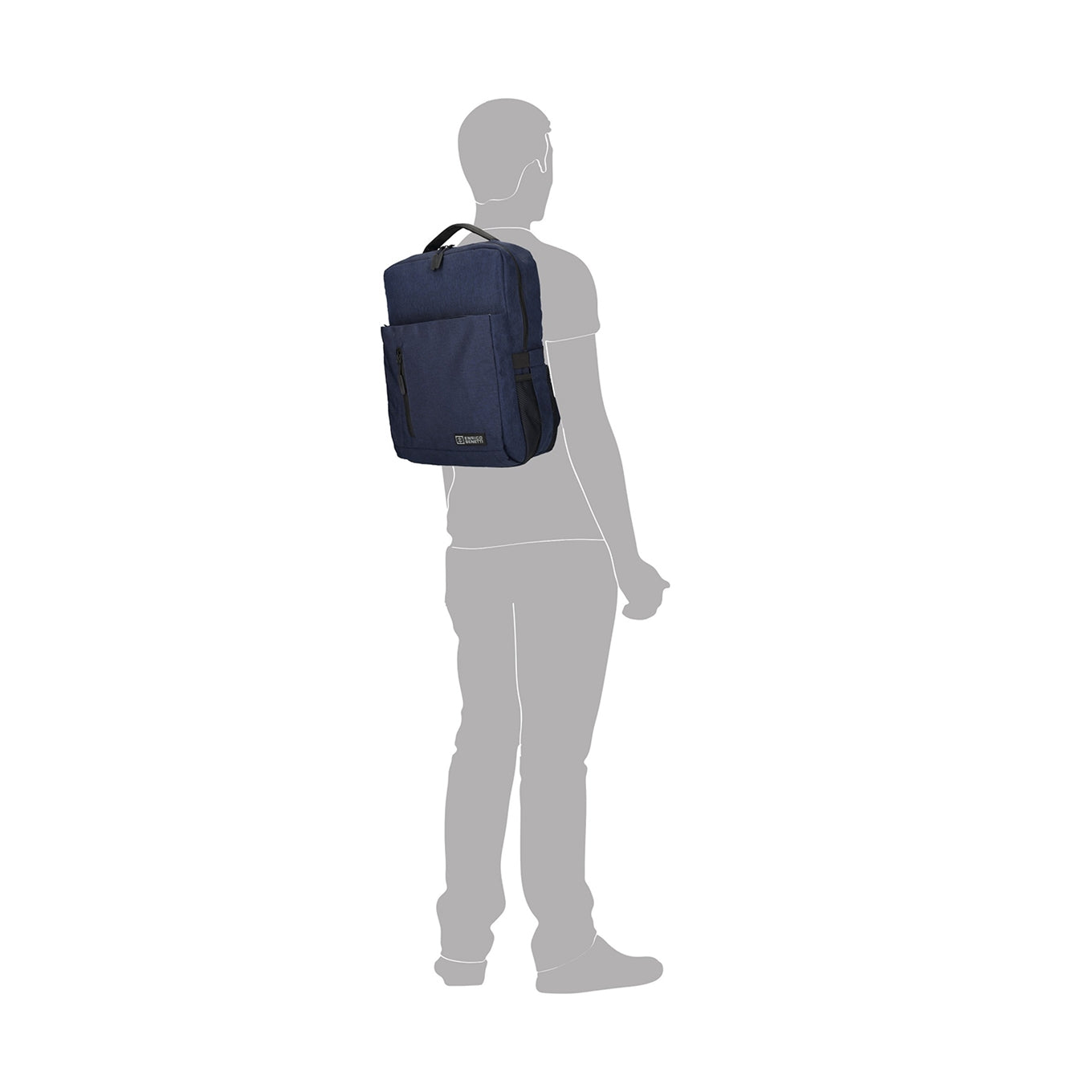 Enrico Benetti Newcastle 22L Laptop Backpack 15" navy