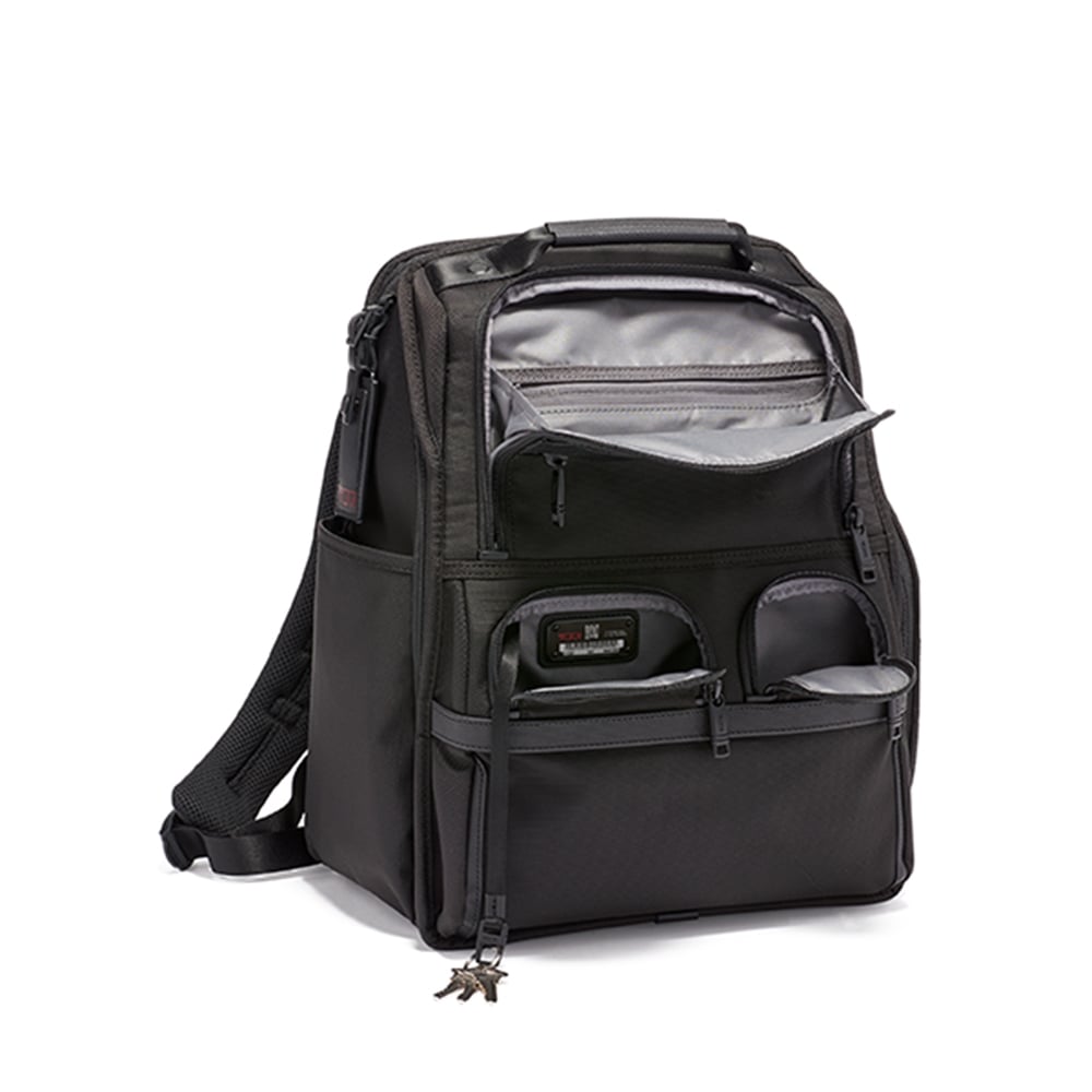 Tumi Alpha 2 Business/Travel Compact Laptop Brief Pack schwarzer Rucksack