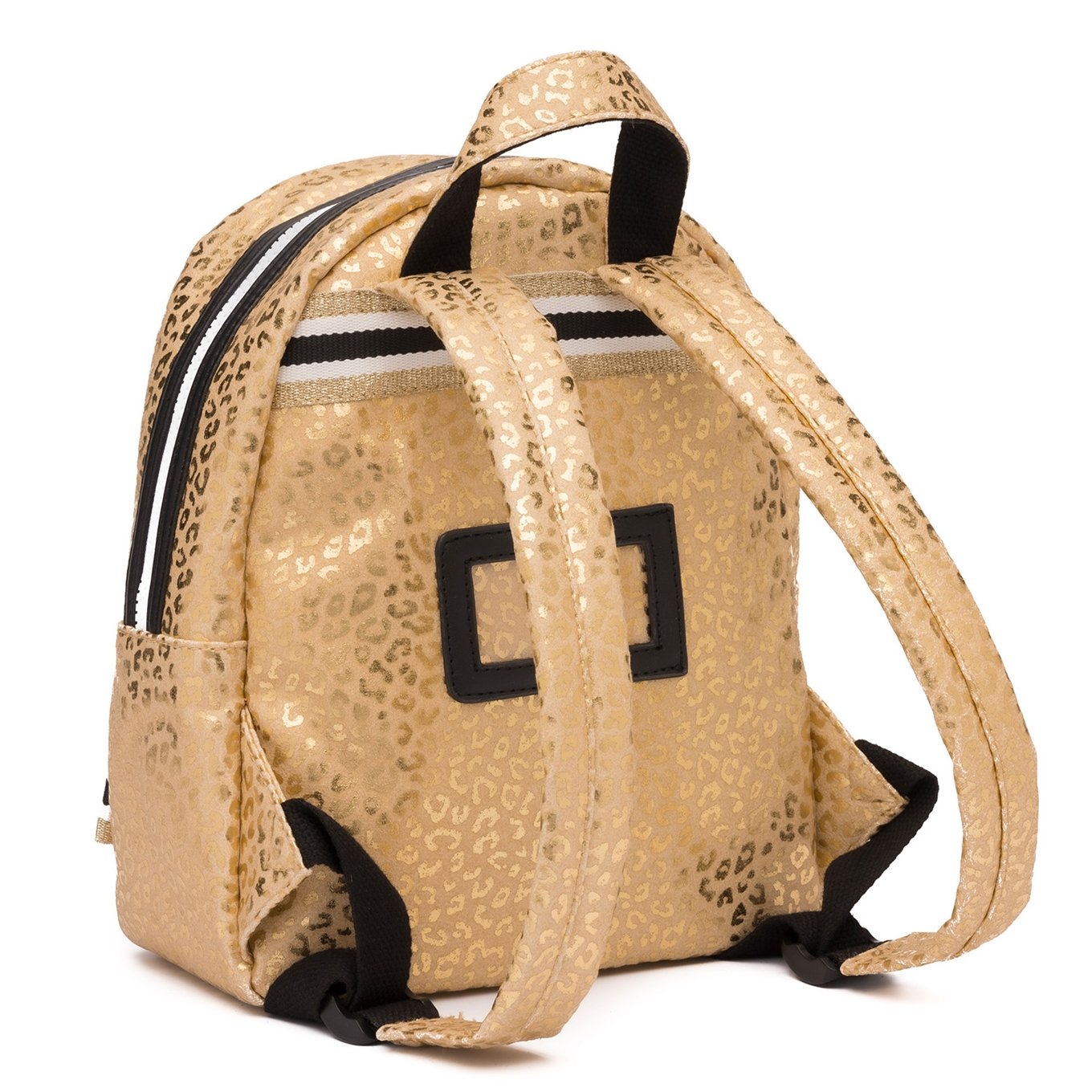 Zebra Trends Girls Rugzak S gold metallic leo