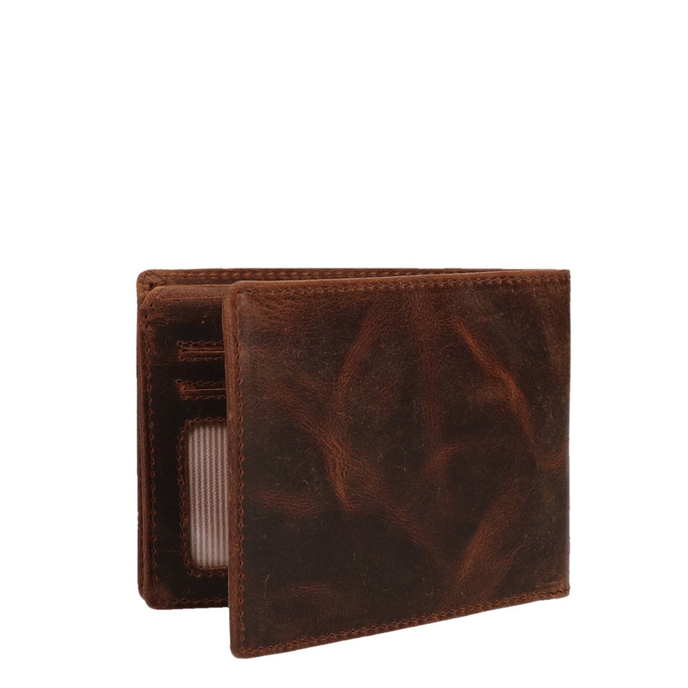 Bear Design Vegas Billfold braune Herrenbrieftasche