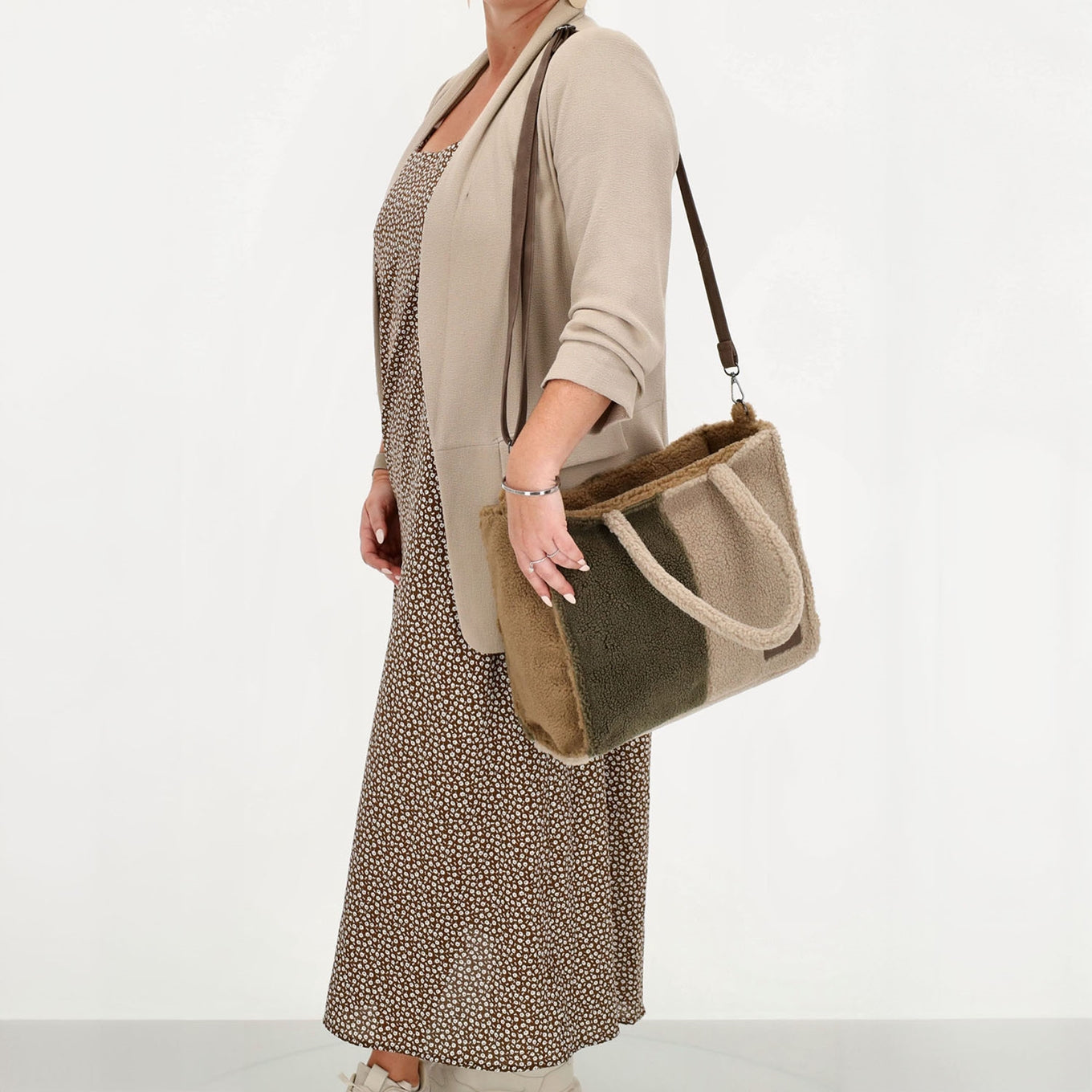 Zebra Trends Teddy Denise Shopper taupe Women's bag