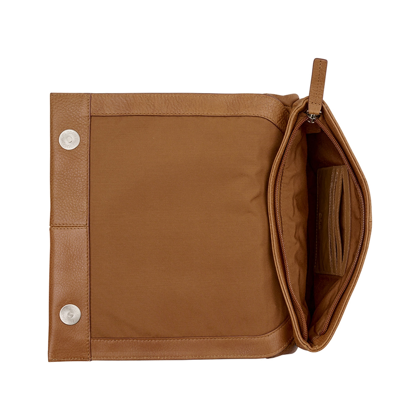 Burkely Soft Skylar Double Pocket Flap gemütliche cognacfarbene Damentasche
