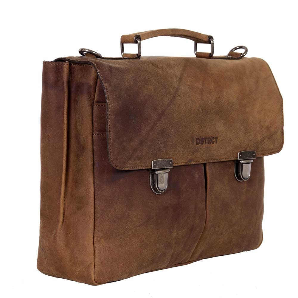 DSTRCT Wall Street Arbeitstasche 15" braun2