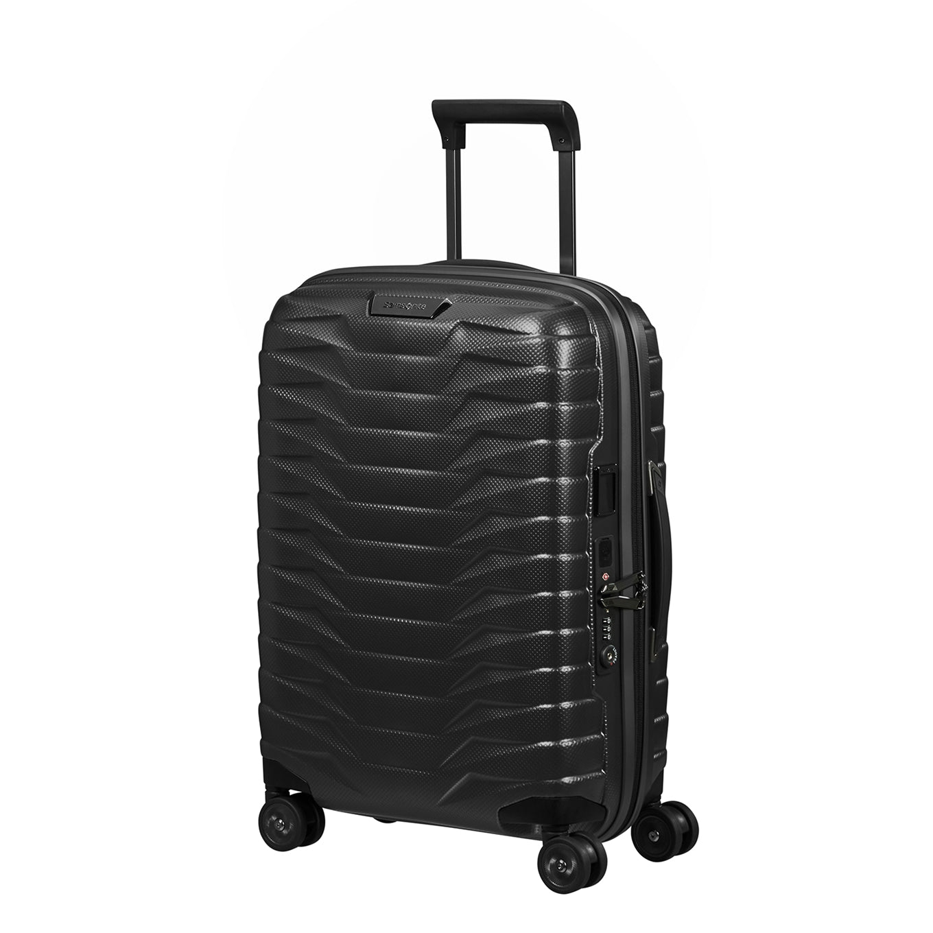 Samsonite Proxis Spinner 55 Erweiterbares Hartschalenetui in mattem Graphit