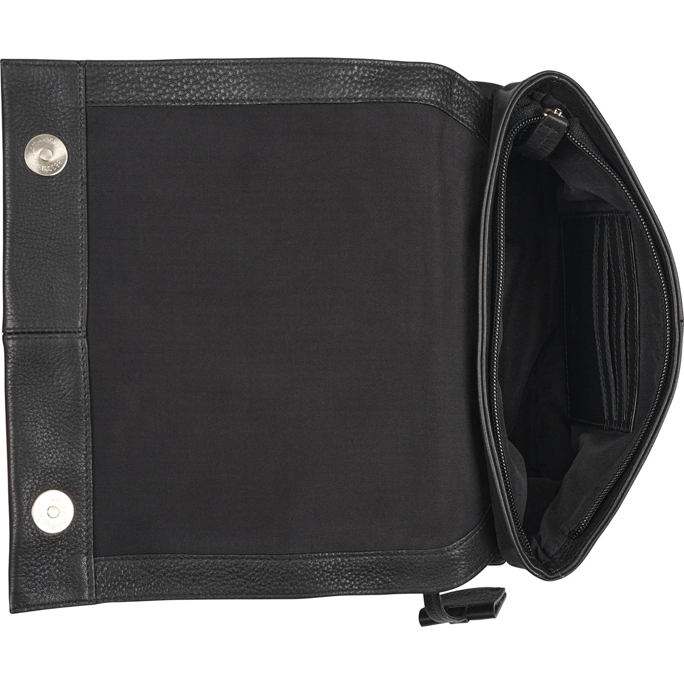 Burkely Soft Skylar Double Pocket Flap schwarze Damentasche