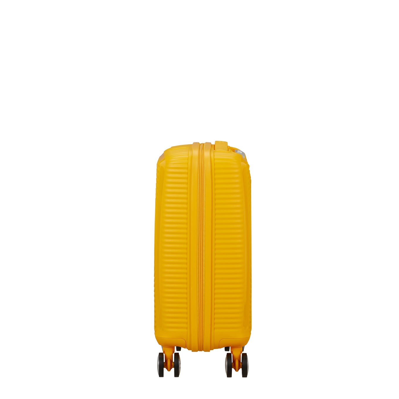 American Tourister Soundbox Mini Spinner 47 goldgelbes Hartschalenetui