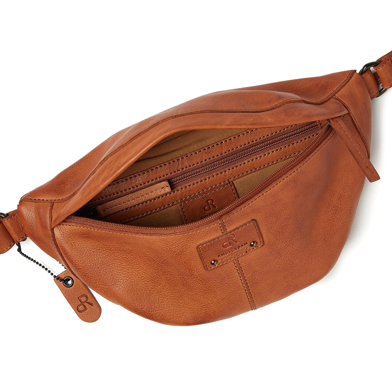 dR Amsterdam Echelon Crossbody Bag camel