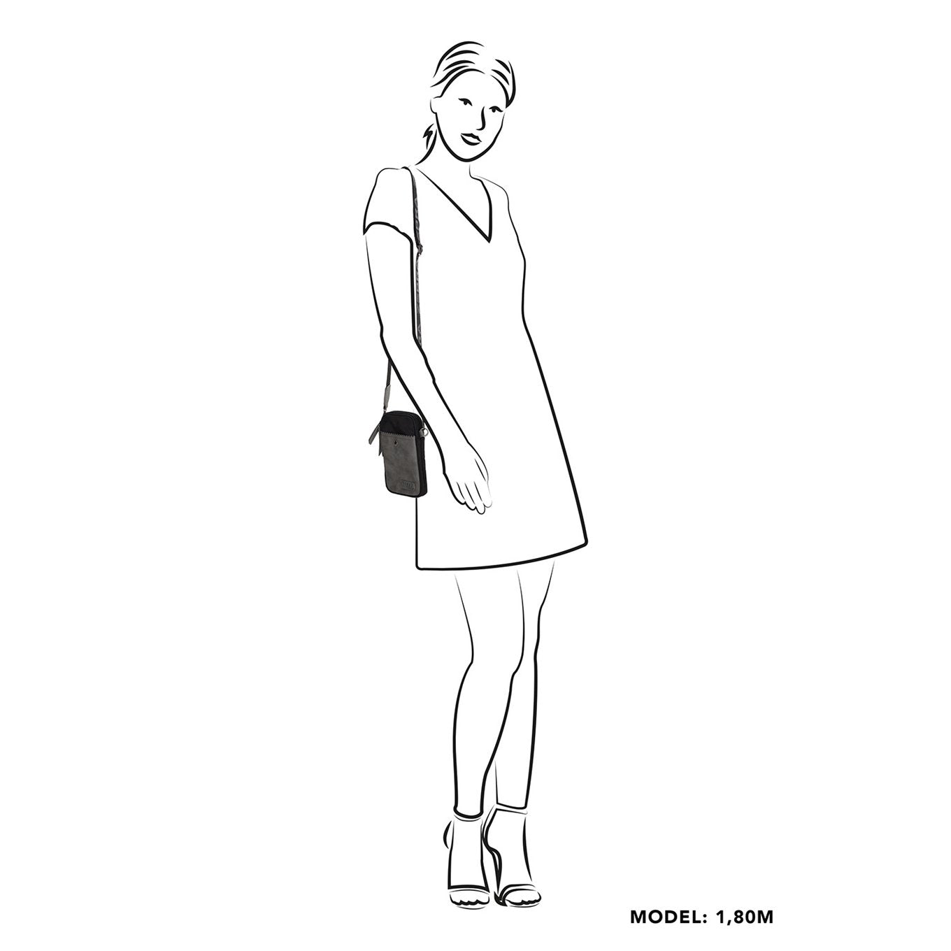 Zebra Trends Elske Phone bag taupe