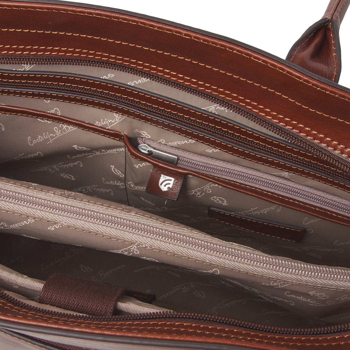 Castelijn & Beerens Gaucho Ellen Laptop Shoulderbag 15.6'' cognac
