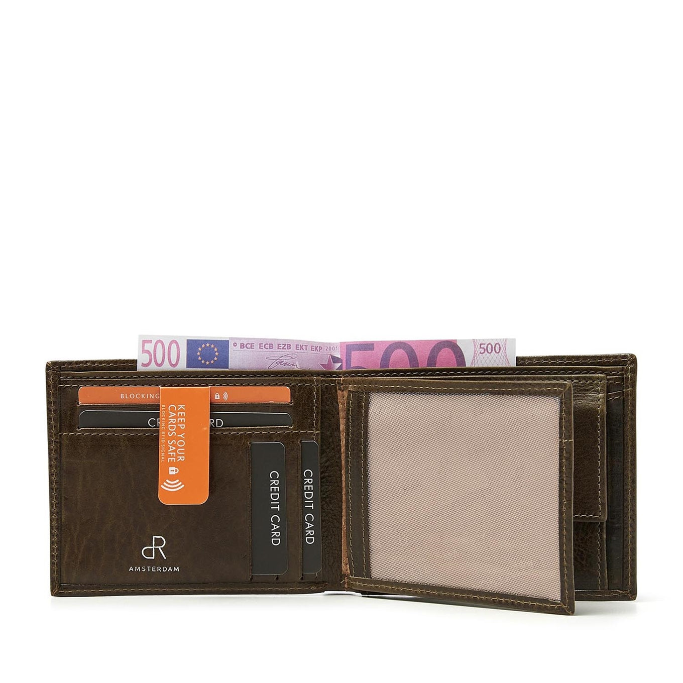 dR Amsterdam Milan Billfold 28559 green