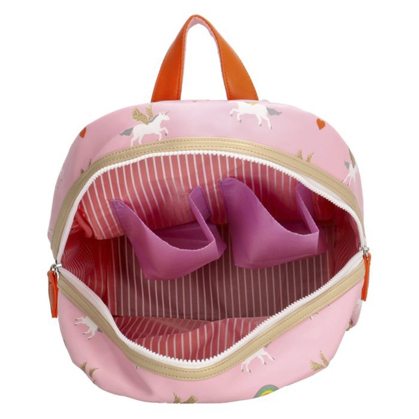 Zebra Trends Girls Rugzak M Unicorn Love pink