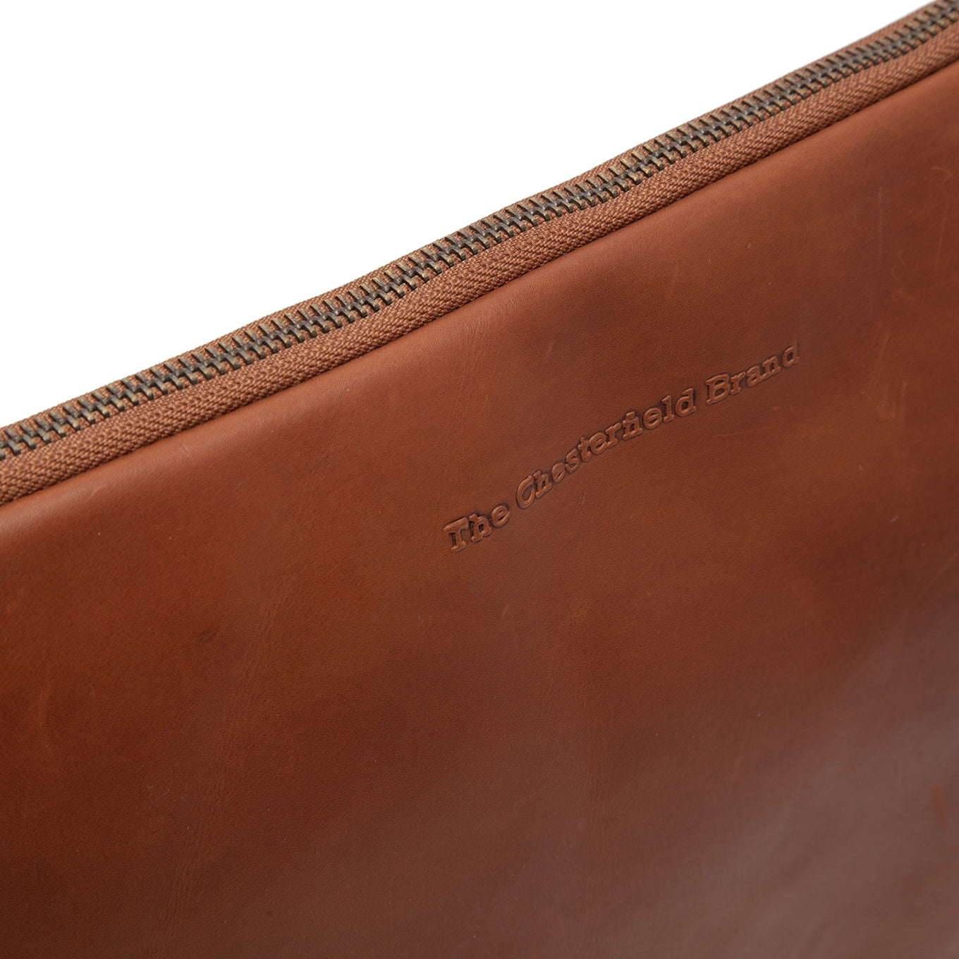 Die Chesterfield Brand Clinton Laptophülle Cognac