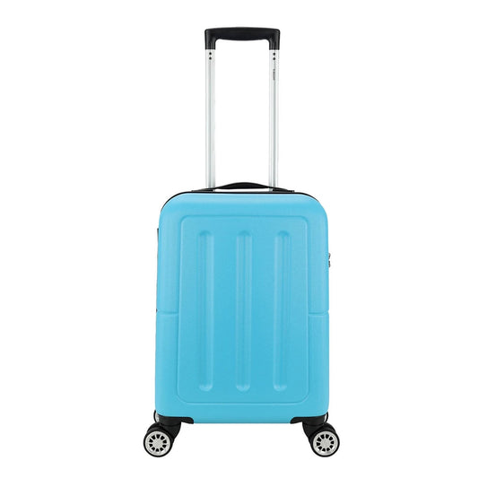 Dezenter Neon-Fix Trolley 55 blauer Hartschalenkoffer