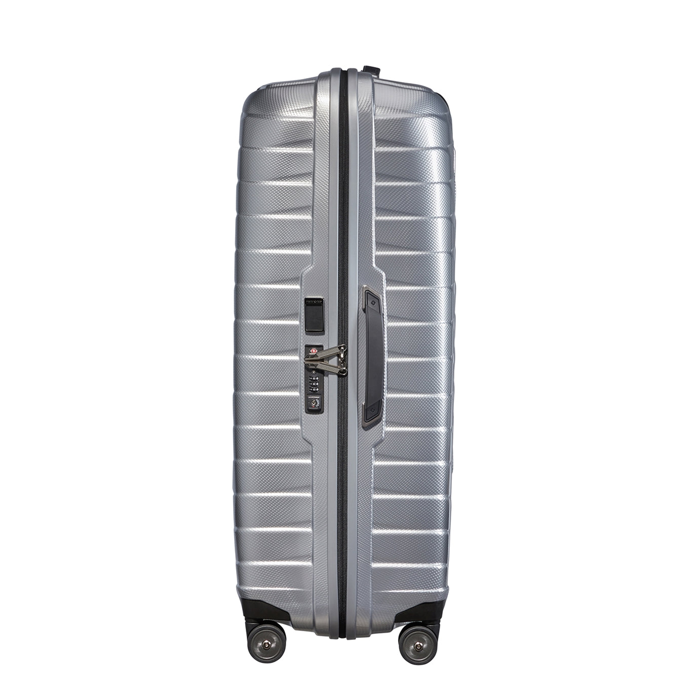 Samsonite Proxis Spinner 81 silbernes Hartschalenetui