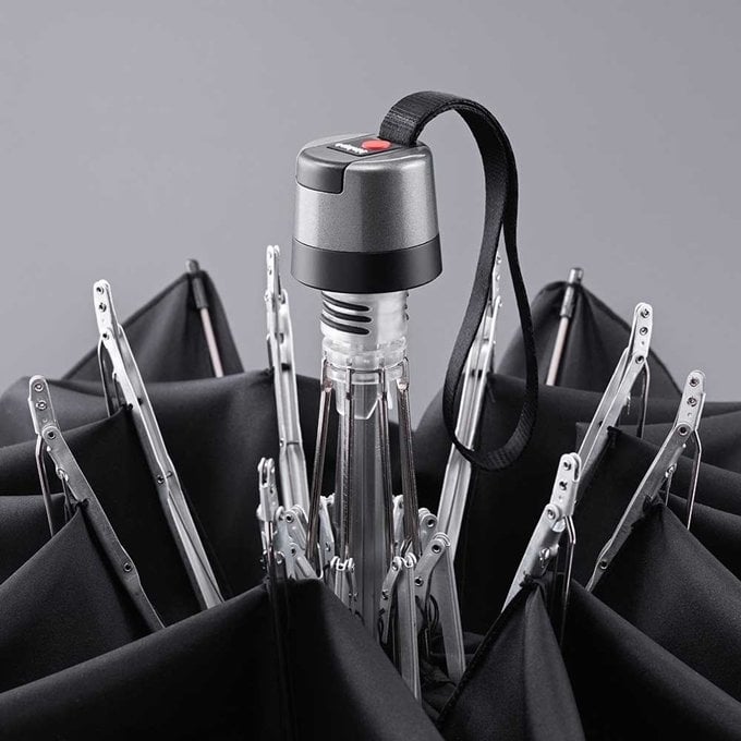 Knirps T.760 Stick Automatic Paraplu dot art black
