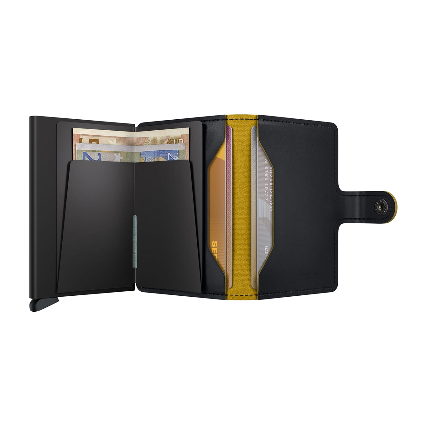 Secrid Miniwallet Matte black ocher