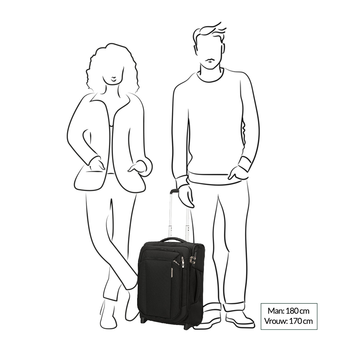 Samsonite Respark Upright 55 Expandable ozone black