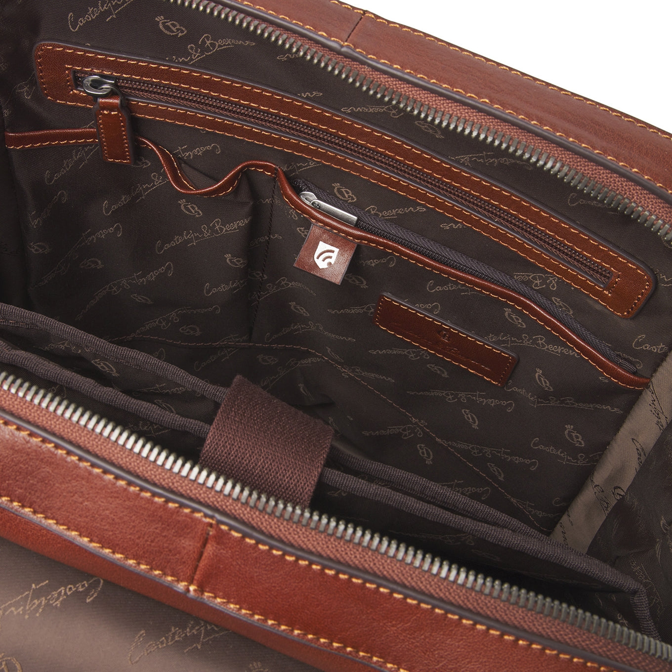 Castelijn & Beerens Gaucho Guus Laptop Backpack 15.6'' cognac