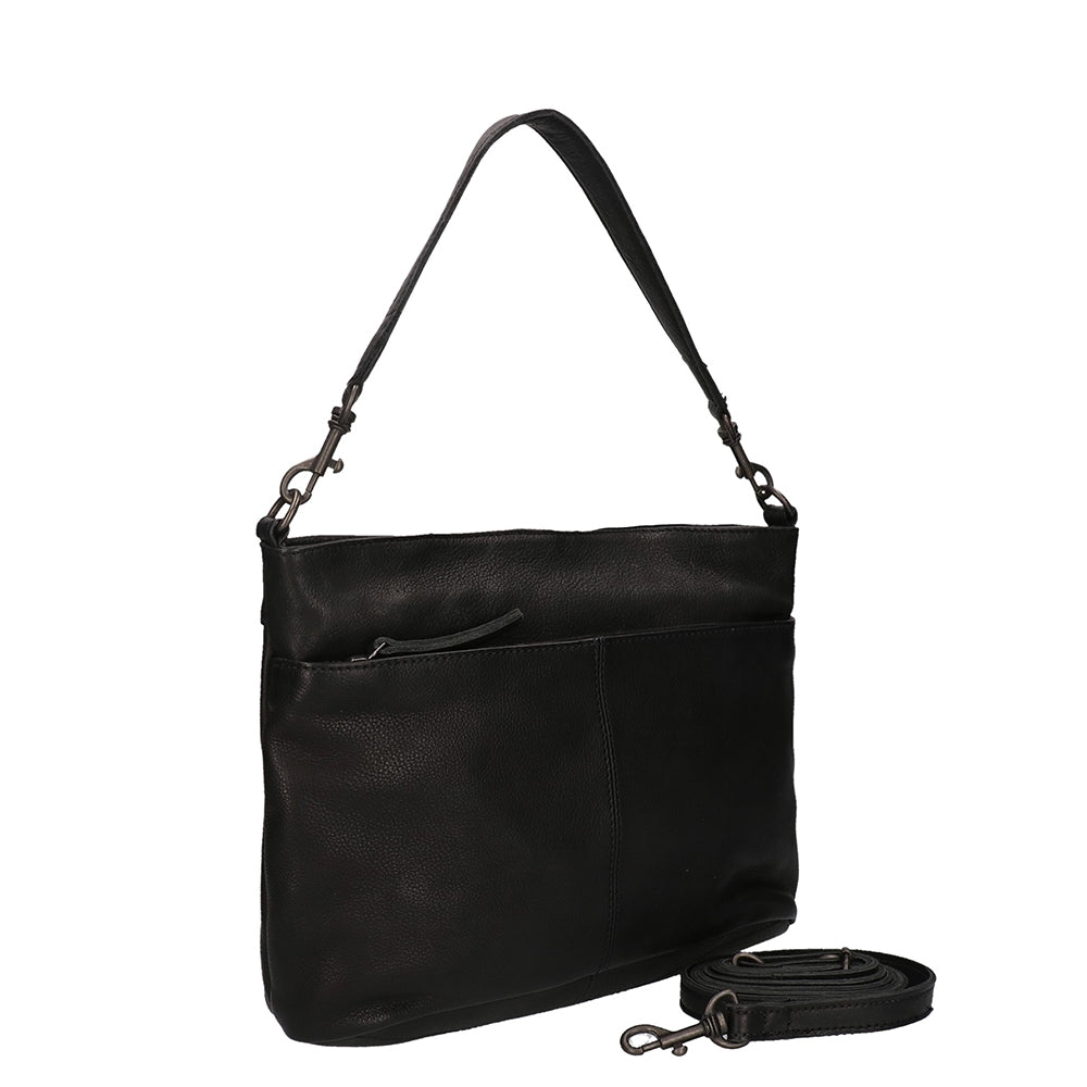 Bear Design Callisto Pelle Angelica Shoulder Bag black
