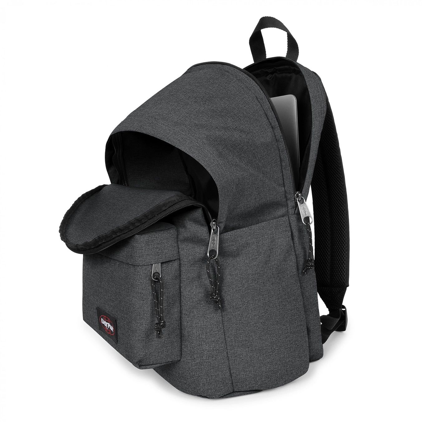 Eastpak Day Office Rucksack aus schwarzem Denim