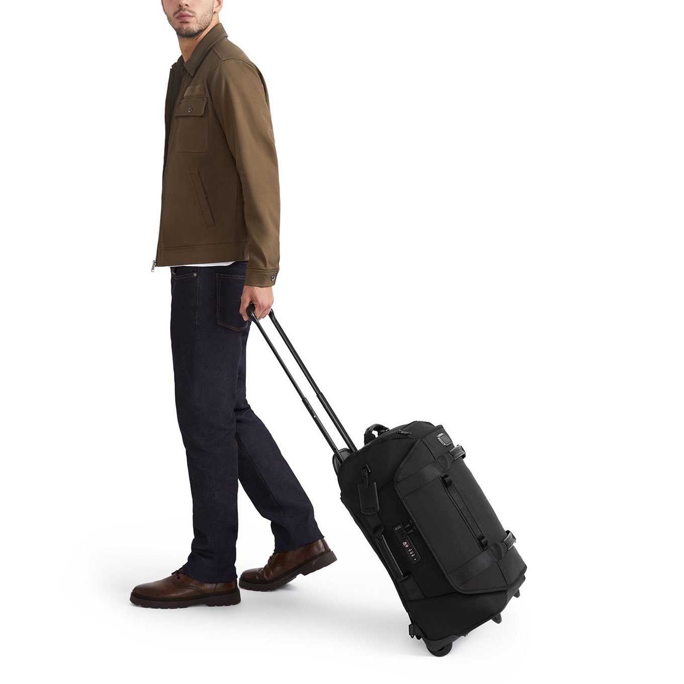 TUMI Alpha Bravo Wheeled Duffel C/O black