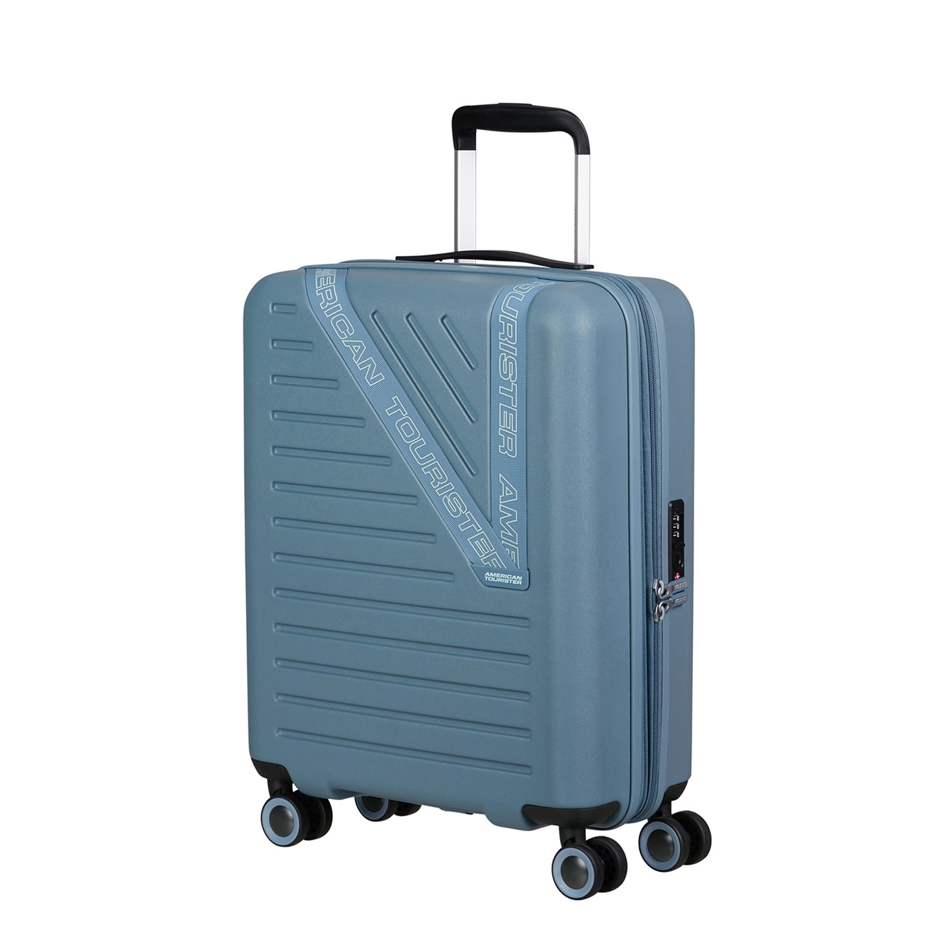 American Tourister Dynabelt Spinner 55/20 Exp TSA rainstorm blue