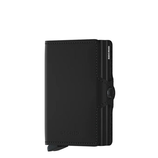 Secrid Twinwallet Wallet Mattschwarze Damenbrieftasche