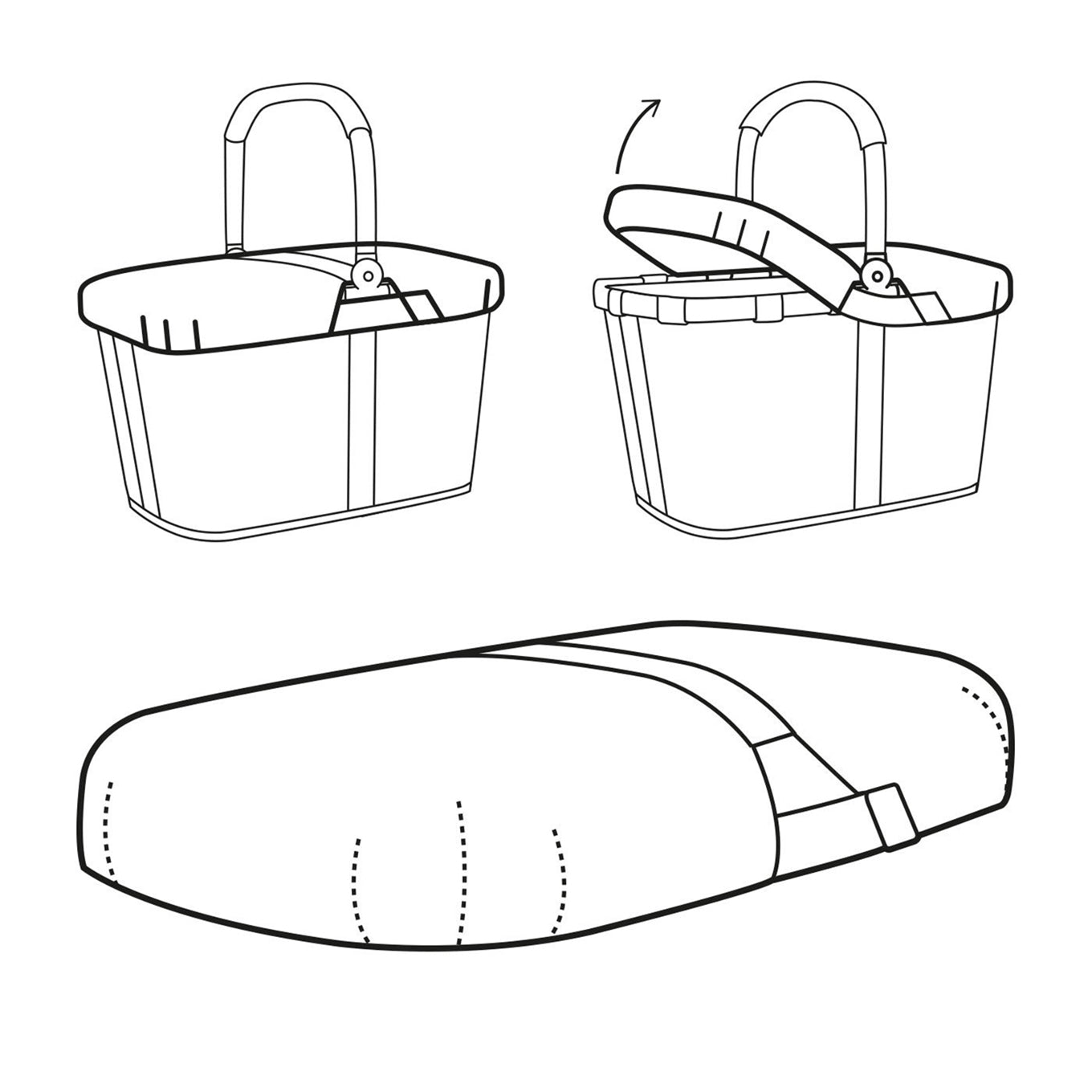 Reisenthel Shopping Carrybag Cover black