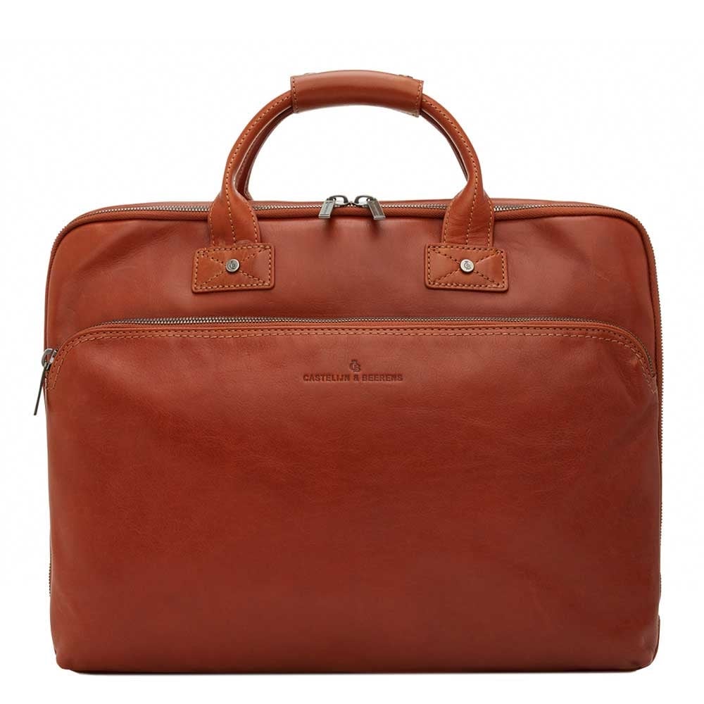 Castelijn & Beerens Firenze Business Laptop Bag 17" light brown