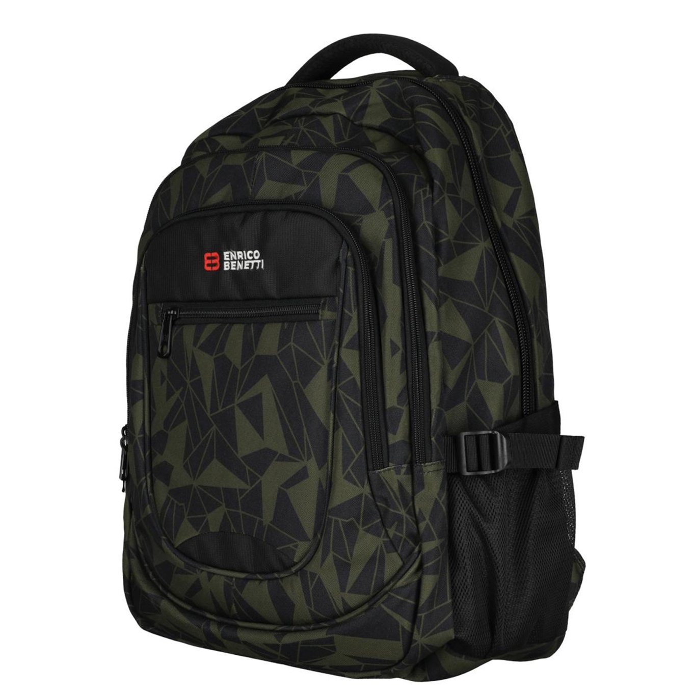 Enrico Benetti Santa Cruz 17.3" Laptop Rugtas olijfgroen